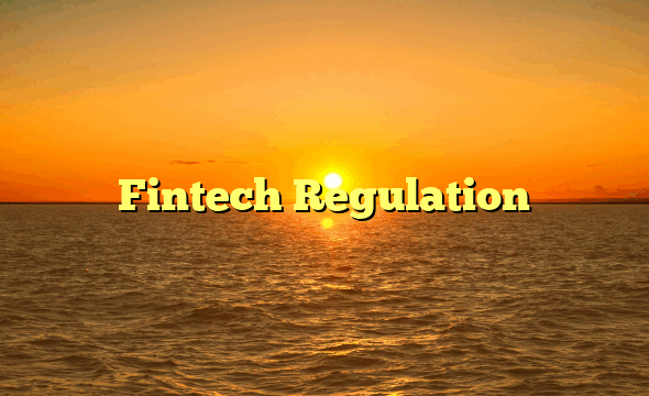 Fintech Regulation